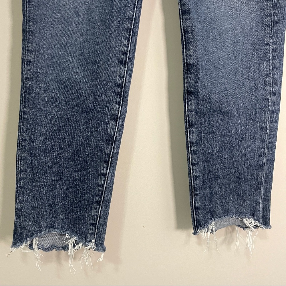 Frame Womens Jeans Size 25 Blue Le Nouveau Straight Distressed Denim Bottoms - Picture 3 of 12